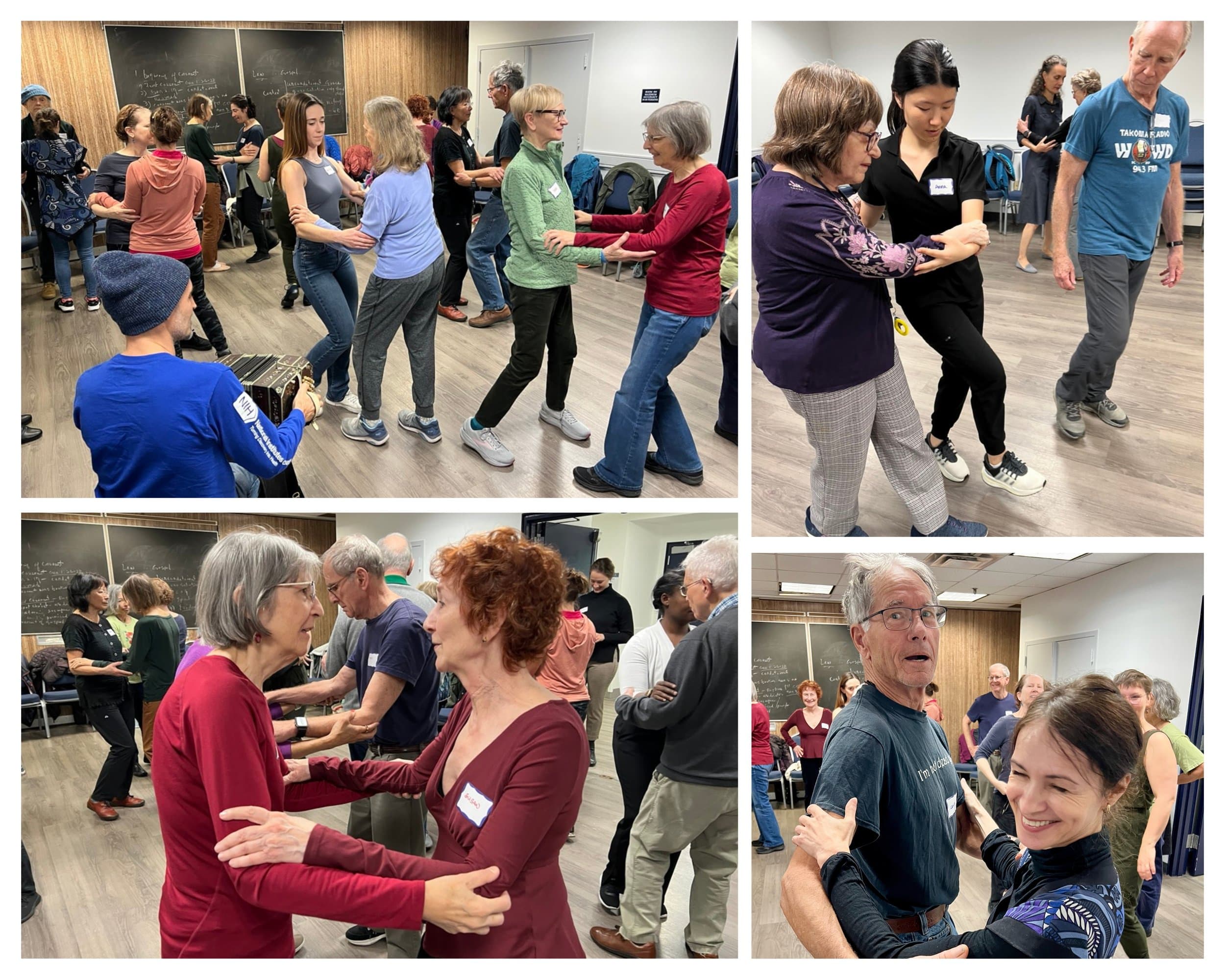 Adapted Tango pilot participants dancing together
